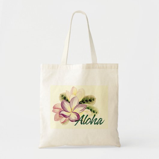 Aloha Plumeria Tote Bag (Voorkant)
