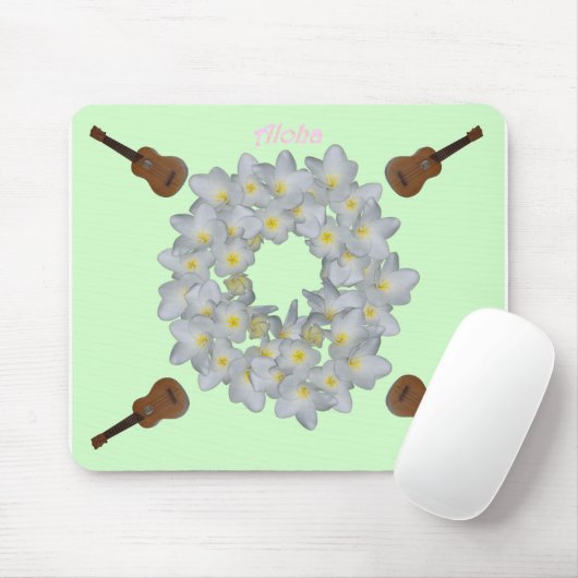 Aloha Plumeria Wreath. Muismat (Met muis)