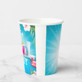 Aloha Pool Party Papieren Bekers (Links)