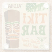 Aloha Poster Glazen Onderzetter (Achterkant)