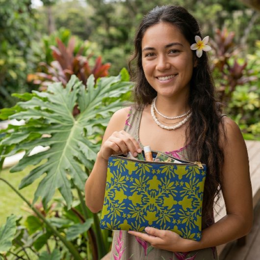 Aloha print hawaïïaans quilt honu etui