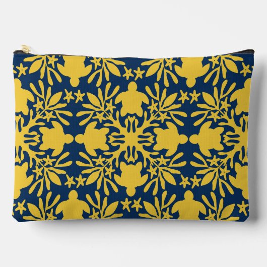 Aloha print hawaïïsche quilt honu etui (Voorkant)