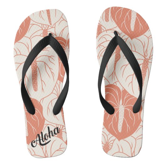 Aloha print slippers - teenslippers (Voetbed)