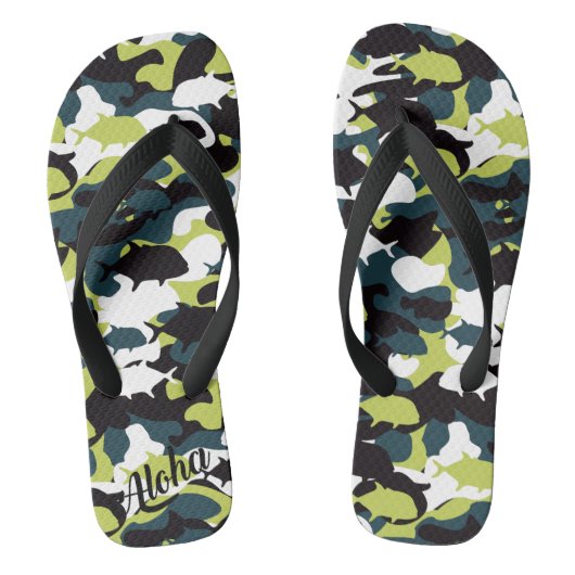 Aloha print slippers - teenslippers (Voetbed)