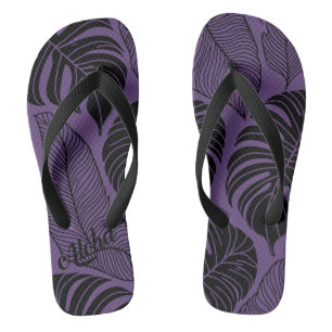 Aloha print slippers - teenslippers