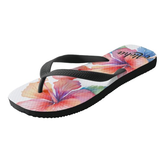 Aloha print slippers - teenslippers (Schuin)