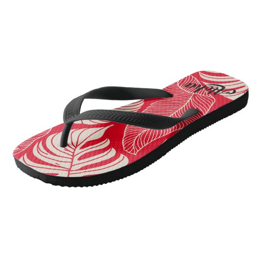 Aloha print slippers - teenslippers (Schuin)