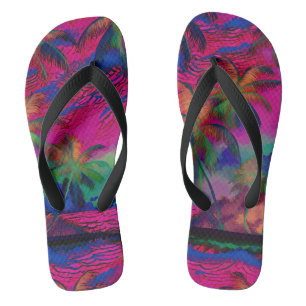 Aloha print slippers - teenslippers