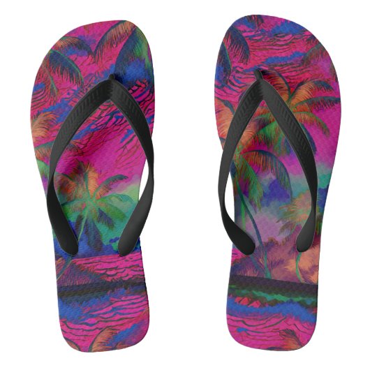 Aloha print slippers - teenslippers (Voetbed)