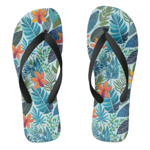 Aloha print slippers - teenslippers
