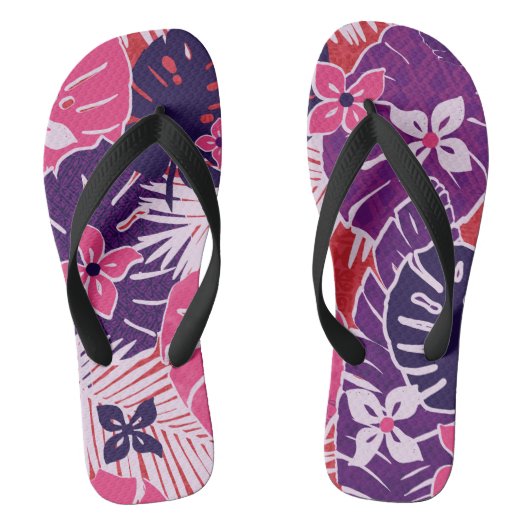 Aloha print slippers - teenslippers (Voetbed)