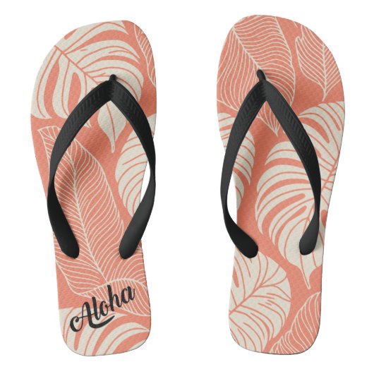 Aloha print slippers - teenslippers (Voetbed)
