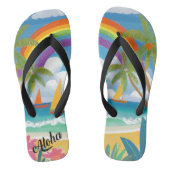 Aloha print slippers - teenslippers (Voetbed)