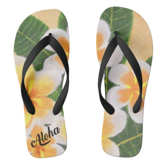 Aloha print slippers - teenslippers (Voetbed)