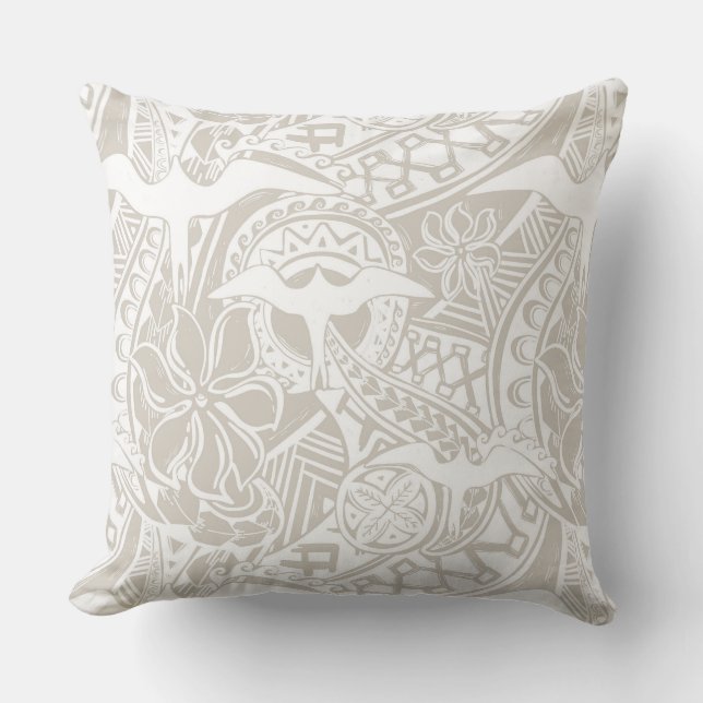 Aloha print tropische worp kussen (Voorkant)