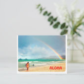Aloha Rainbow Briefkaart (Staand voorkant)