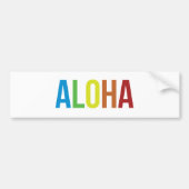 Aloha Rainbow Bumpersticker (Voorkant)