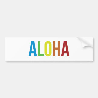 Aloha Rainbow Bumpersticker