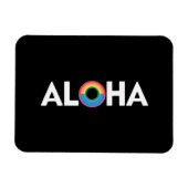 Aloha Rainbow Island Hawaii Pride LGBTQ Magneet (Horizontaal)