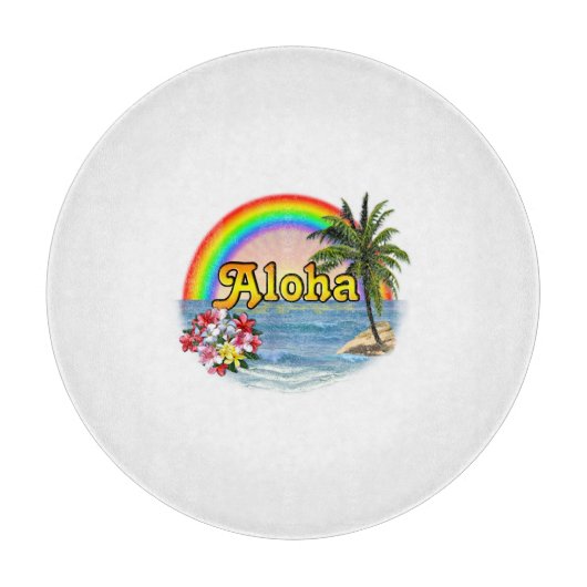 Aloha Rainbow Snijplank (Voorkant)