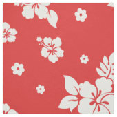 Aloha Red Classic Hawaiian Seamless Pattern Stof (Swatch)