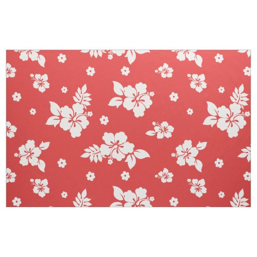 Aloha Red Classic Hawaiian Seamless Pattern Stof (Fat Quarter)