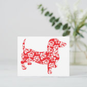 Aloha Red Doxies Briefkaart (Staand voorkant)