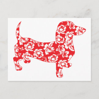Aloha Red Doxies Briefkaart