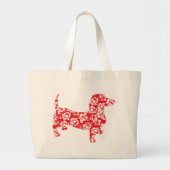 Aloha Red Doxies Grote Tote Bag (Voorkant)