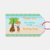 Aloha Red Hair Boy Cadeaulabel (Voorkant (Horizontaal))