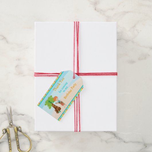 Aloha Red Hair Boy Cadeaulabel (Met Touw)