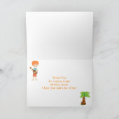 Aloha Red Hair Boy Dankjewel Kaart (Binnen)