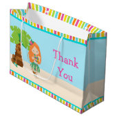 Aloha Red Hair Girl Bedankt Groot Cadeauzakje (Voorkant Gekanteld)