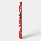 Aloha Red Klassiek Hawaiaans Naadloos Patroon iPhone Hoesje (Linkerkant)