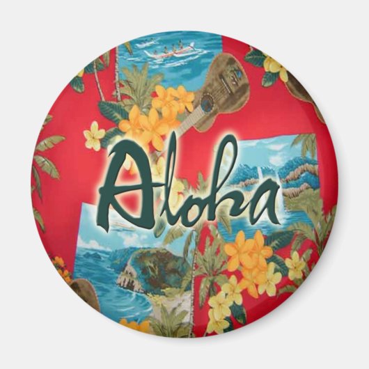 Aloha Red Magneet (Voorkant)
