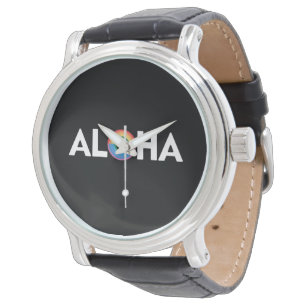 Aloha Regenboog Eiland Hawaï Pride LGBTQ Horloge