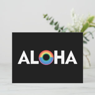 Aloha Regenboog Eiland Hawaï Pride LGBTQ Kaart