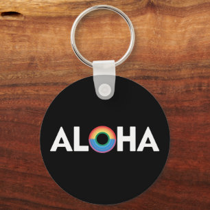Aloha Regenboog Eiland Hawaï Pride LGBTQ Sleutelhanger