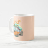 Aloha Retro Surf Van Koffiemok (Voorkant links)