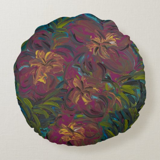 Aloha Rond Kussen (Achterkant)