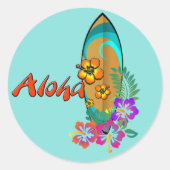 Aloha Ronde Sticker (Voorkant)