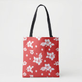 Aloha rood klassiek Hawaïaans patroon Tote Bag (Voorkant)
