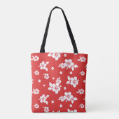 Aloha rood klassiek Hawaïaans patroon Tote Bag (Achterkant)