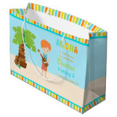 Aloha roodharige jongen bedankt groot cadeauzakje (Achterkant Gekanteld)