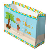 Aloha roodharige jongen bedankt groot cadeauzakje (Voorkant Gekanteld)