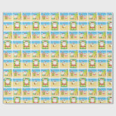 Aloha Santa Claus Wrapping Paper Cadeaupapier (Vlak)