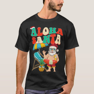 Aloha Santa in juli Kerstman T-shirt