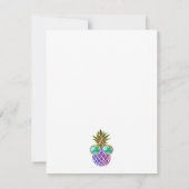 Aloha schattig ananas verjaardagsfeestje kaart (Achterkant)