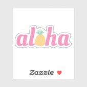 Aloha - Schattigee tropische ananas contour Sticker (Vel)