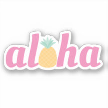 Aloha - Schattigee tropische ananas contour
